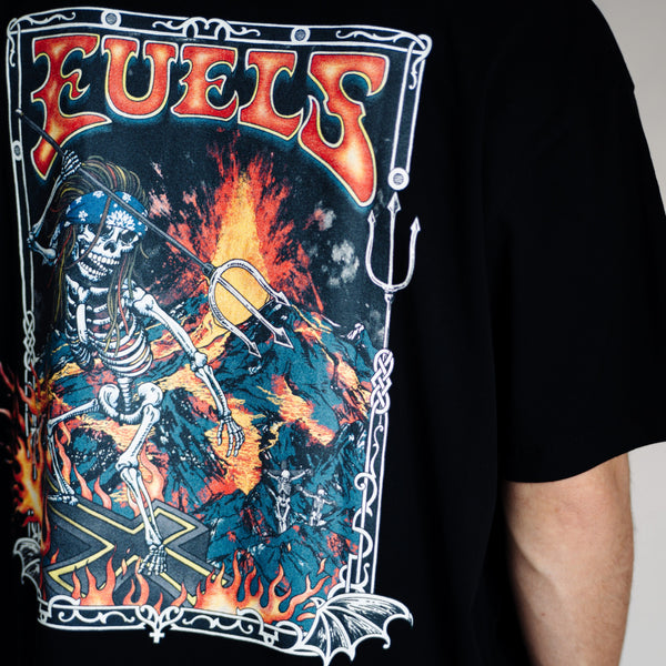 FUELS - S/S OUT OF HELL TEE - BLACK