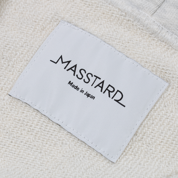 MASSTARD -HALF ZIP HOODIE- OATMEAL