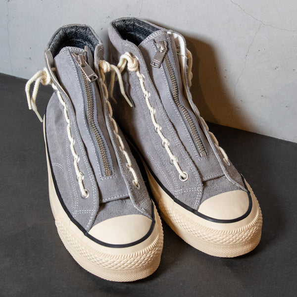 nonnative - DWELLER TRAINER 2 HI COW LEATHER WITH GORE-TEX by SPINGLE - GRAY