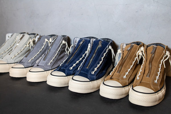 nonnative - DWELLER TRAINER 2 HI COW LEATHER WITH GORE-TEX by SPINGLE - GRAY