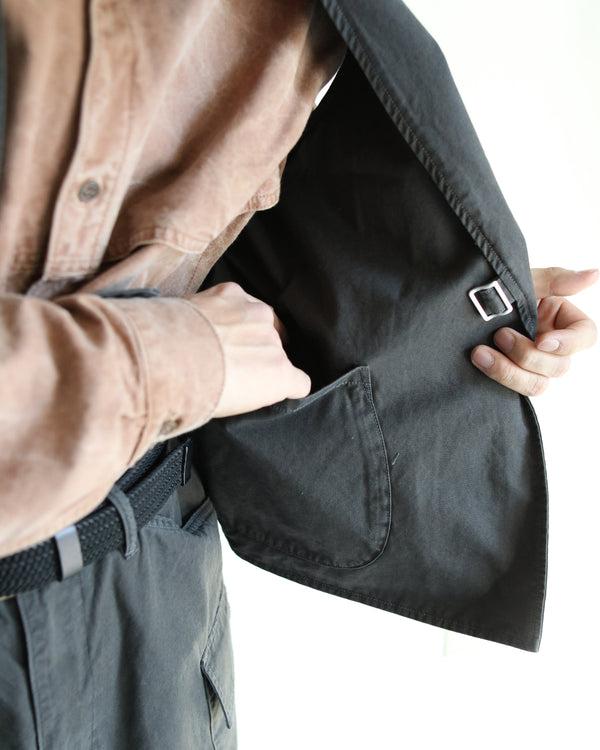 PHIGVEL - POPLIN CLOTH HUNTING VEST - F.CHARCOAL