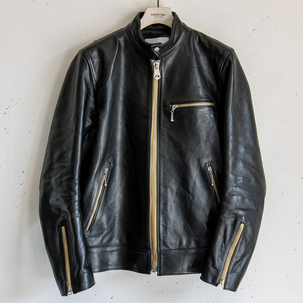 SUNSET BAY - CLYDE- BLACK HORSE HIDE - size:4【THE ARCHIVE】