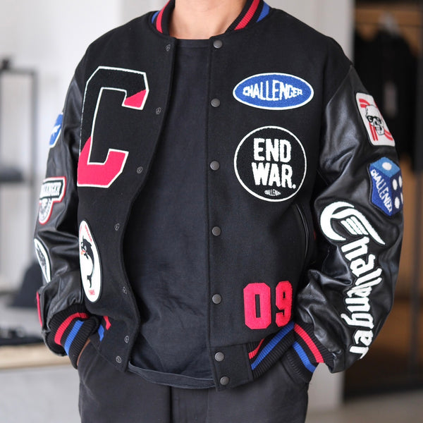 CHALLENGER - 15th VARSITY JACKET - BLACK