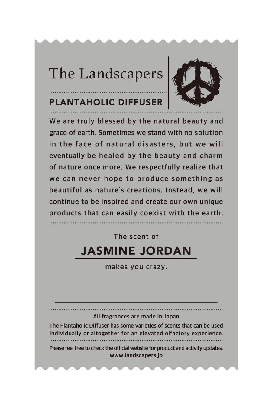 THE LANDSCAPERS -PLANTAHOLIC DIFFUSER TYPE D 02b- Jasmine Jordan