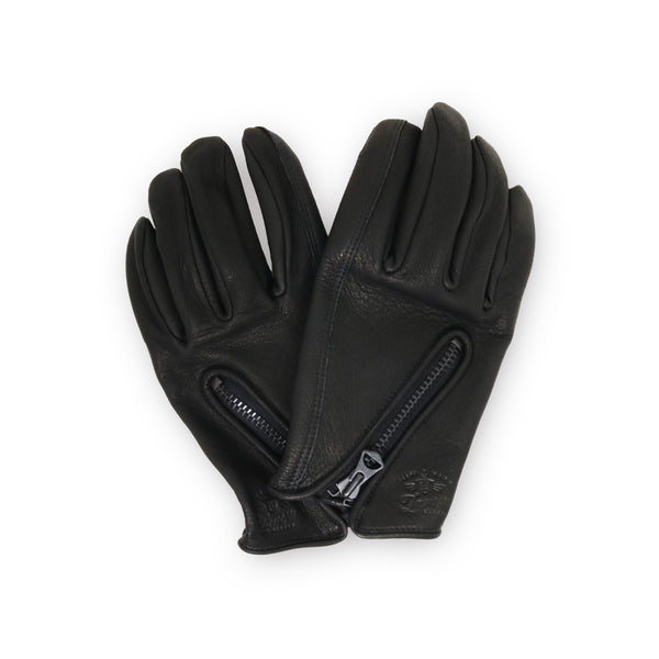 Lamp gloves -Utility glove Zipper F/F- Black/Black