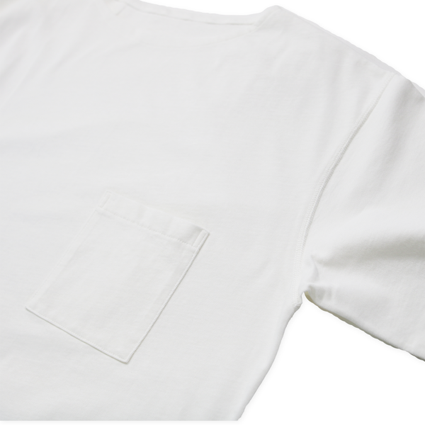 MASSTARD - L/S NEW POCKET BOAT TEE - WHITE