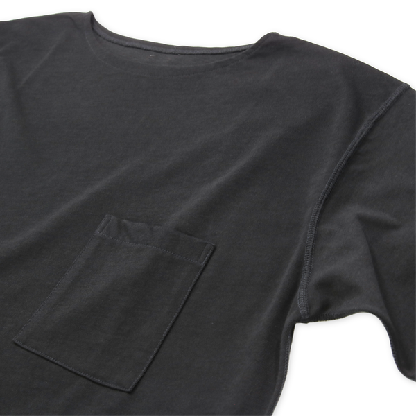 MASSTARD - L/S NEW POCKET BOAT TEE - BLACK