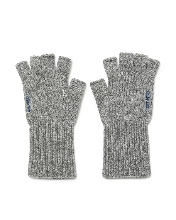 nonnative -DWELLER CUT OFF GLOVES WOOL YARN - OATMEAL