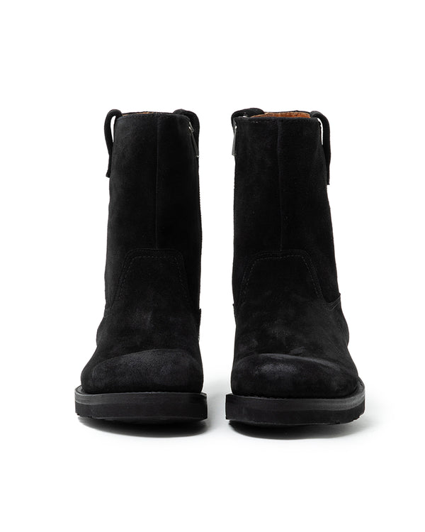 nonnative - WORKER ZIP UP BOOTS COW LEATHER - BLACK