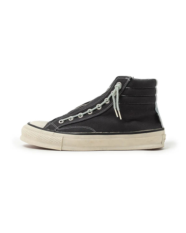 nonnative - DWELLER TRAINER 2 HI COTTON CANVAS OVERDYED WITH GORE-TEX - CHARCOAL