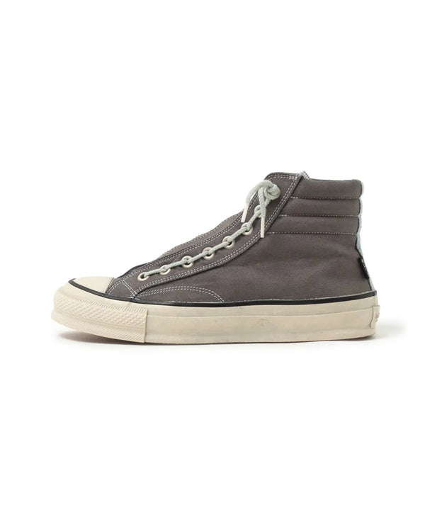 nonnative - DWELLER TRAINER 2 HI COTTON CANVAS OVERDYED WITH GORE-TEX - GRAY