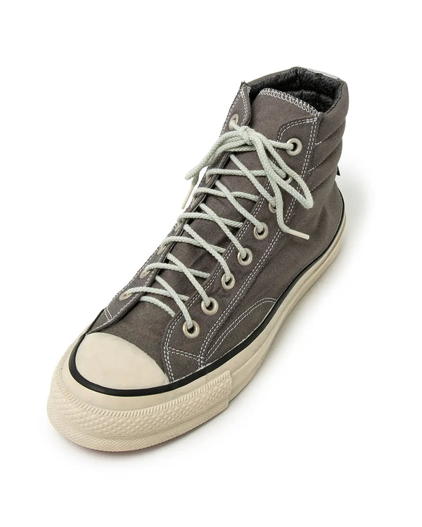 nonnative - DWELLER TRAINER 2 HI COTTON CANVAS OVERDYED WITH GORE-TEX - GRAY