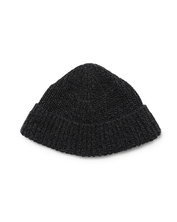 nonnative -DWELLER BEANIE WOOL YARN - CHARCOAL
