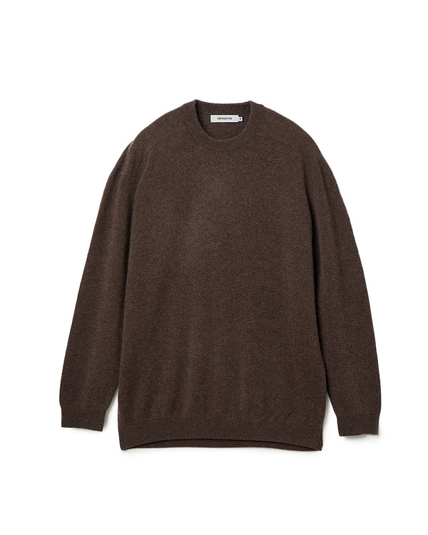 nonnative - DWELLER PULLOVER SWEATER CASHMERE YARN -BROWN