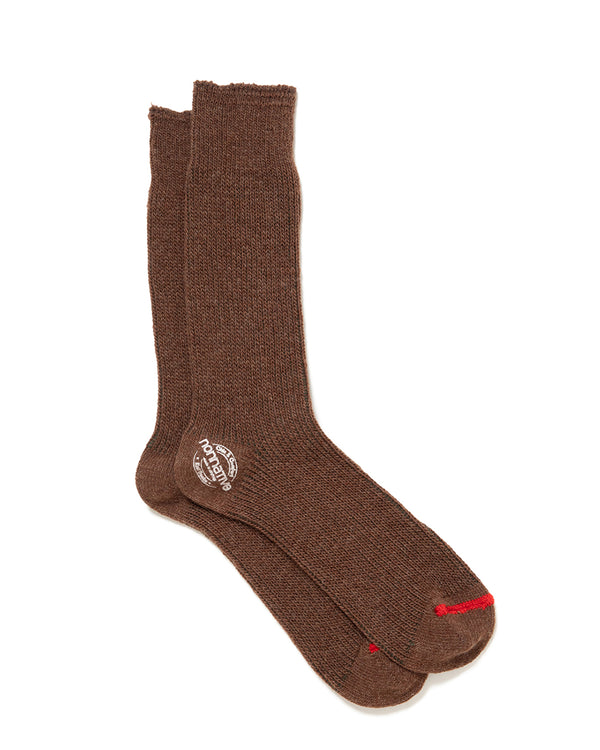 nonnative -  DWELLER SOCKS HI W/N/P/Pu WOVEN - BROWN