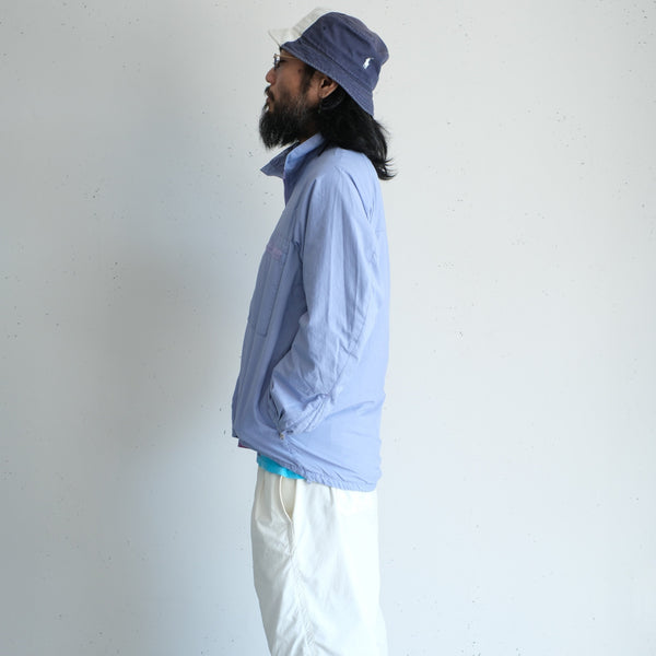 nonnative - HIKER FULL ZIP JACKET NYLON RIPSTOP PIGMENT DYE WITH WINDSTOPPER® - LILAC