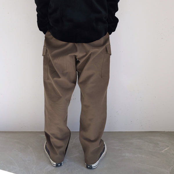 PHIGVEL - DOUBLE CLOTH CARGO TROUSERS - OLIVE