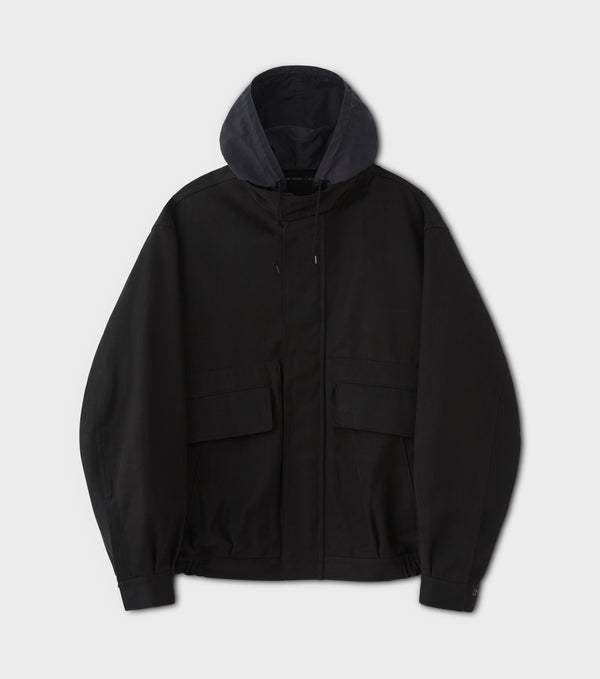 PHIGVEL - HOODED SPORTING BLOUSON - INK BLACK