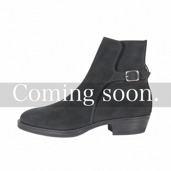 SUNSET BAY - ROVER - BLACK SUEDE