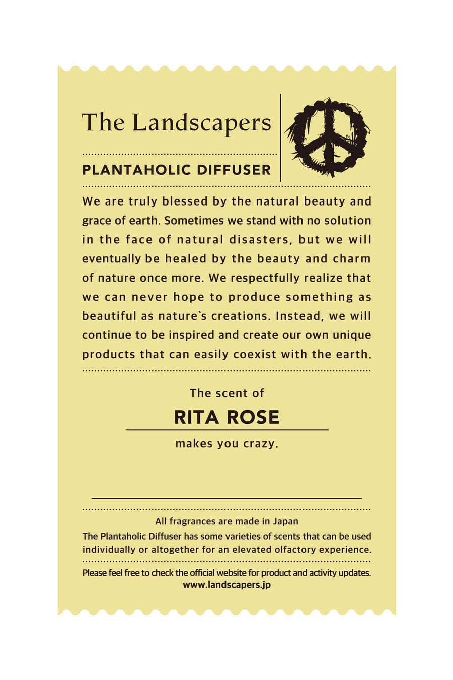 THE LANDSCAPERS -PLANTAHOLIC DIFFUSER TYPE D 04b- Rita Rose