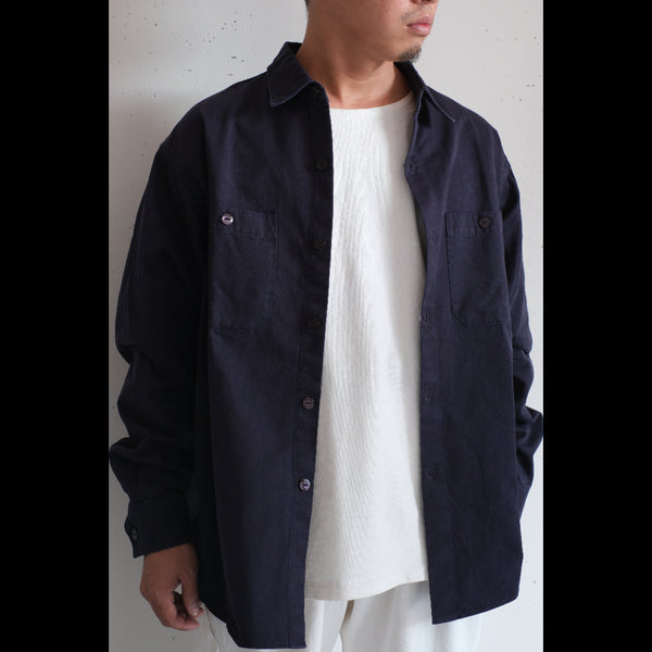 CHALLENGER - SNAKING LOGO WORK SHIRT - NAVY