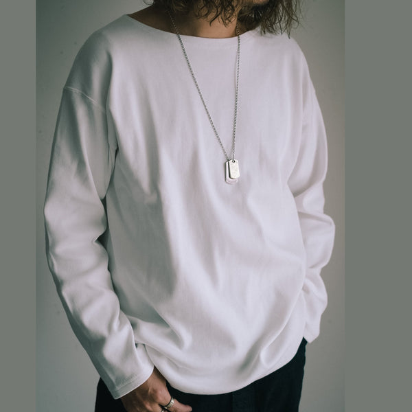 MASSTARD - L/S MALIBU RIB BOAT TEE - WHITE