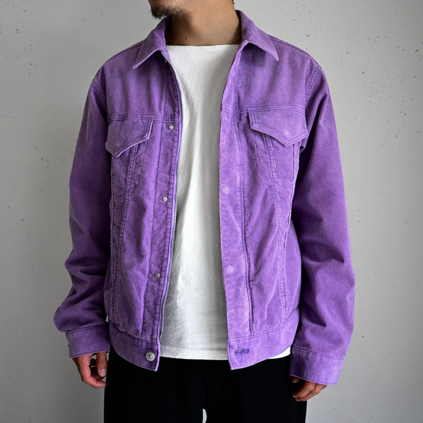 nonnative -  TRUCKER BLOUSON COTTON CORD SULFUR DYE WITH WINDSTOPPER®