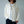 MASSTARD - L/S JACQUARD OPEN COLLAR SHIRT - IVORY