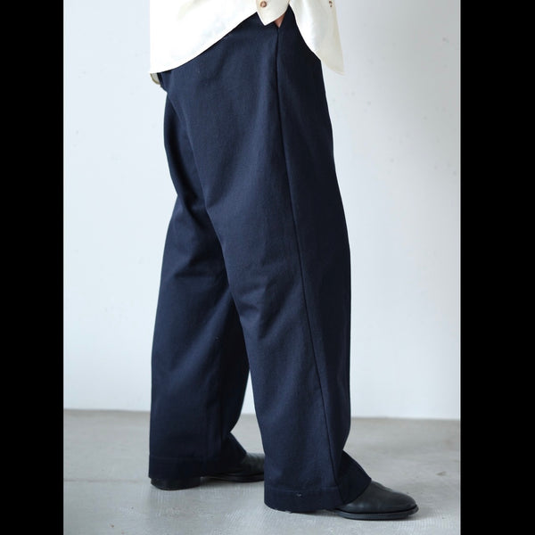 MASSTARD - ARMY WIDE TROUSERS - NAVY