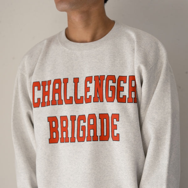 CHALLENGER - COLLEGE LOGO C/N SWEAT - GRAY