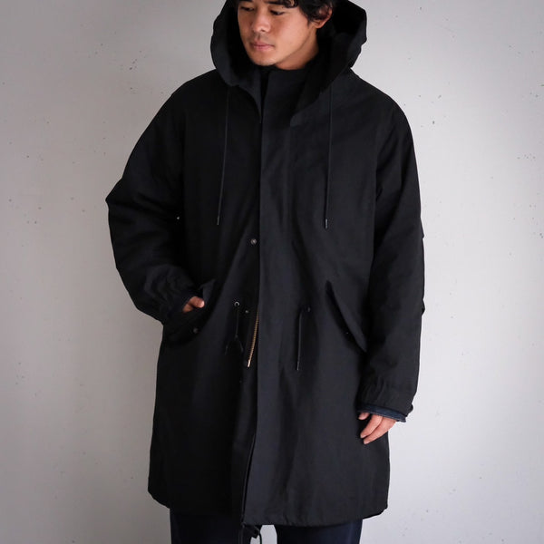 MASSTARD - M-65 FISHTAIL COAT- BLACK