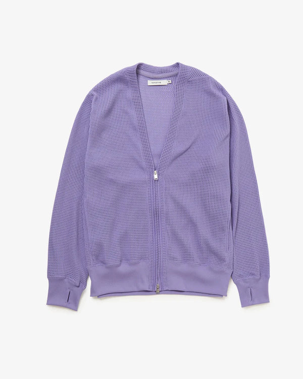 nonnative - HIKER ZIP CARDIGAN POLY MESH POLARTEC® POWER DRY® - LILAC