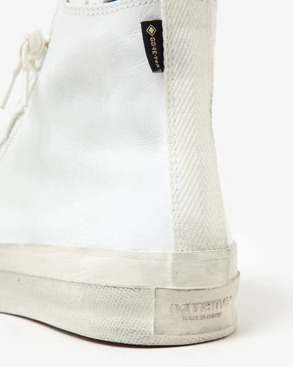 nonnative -  DWELLER TRAINER HI COW LEATHER WITH GORE-TEX by SPINGLE MOVE - WHITE