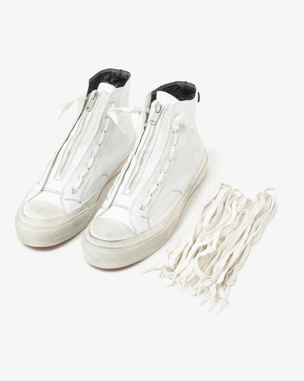 nonnative -  DWELLER TRAINER HI COW LEATHER WITH GORE-TEX by SPINGLE MOVE - WHITE