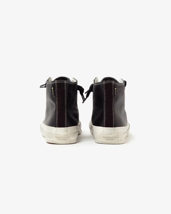 nonnative -  DWELLER TRAINER HI COW LEATHER WITH GORE-TEX by SPINGLE MOVE - BLACK