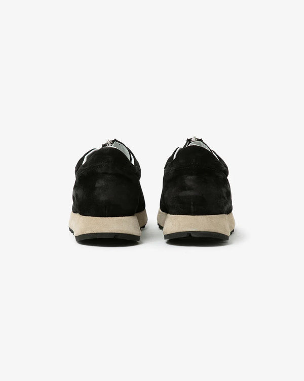 nonnative - DWELLER JOG TRAINER COW LEATHER by SABOR - BLACK