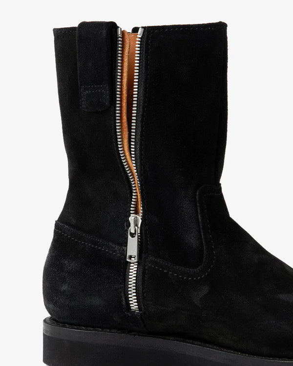 nonnative - WORKER ZIP UP BOOTS COW LEATHER - BLACK