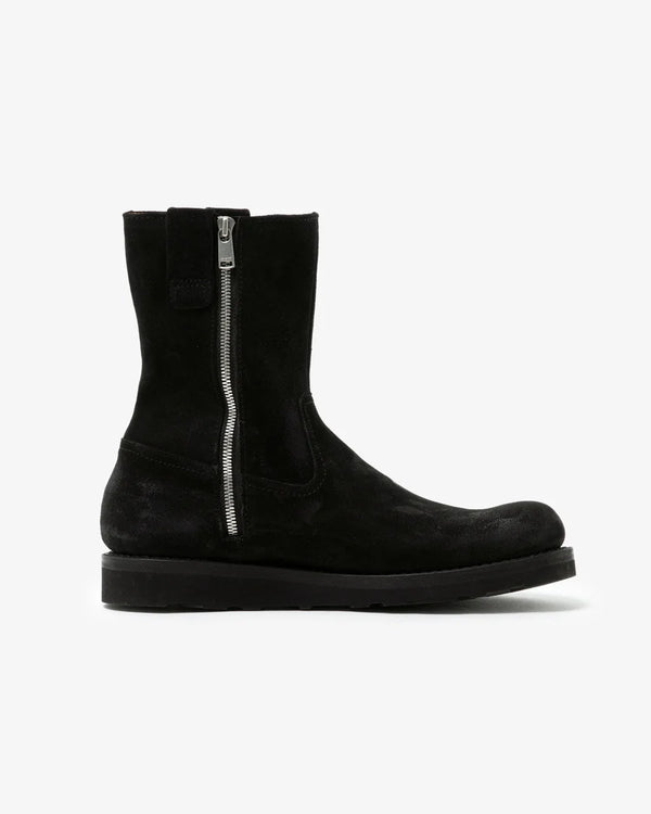 nonnative - WORKER ZIP UP BOOTS COW LEATHER - BLACK