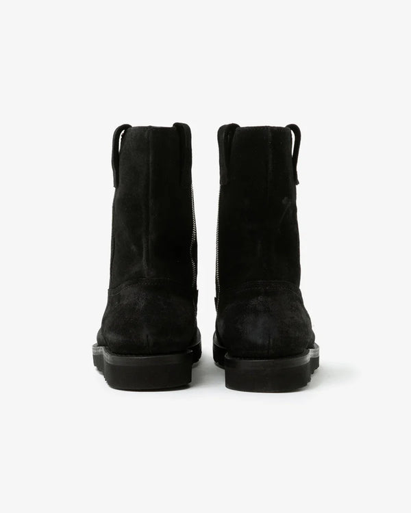 nonnative - WORKER ZIP UP BOOTS COW LEATHER - BLACK