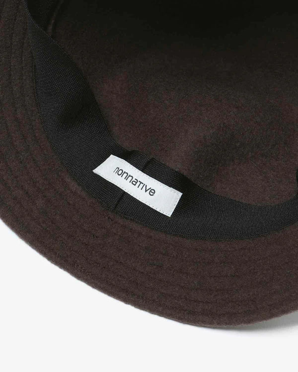 nonnative -WORKER HAT WOOL YARN- BROWN