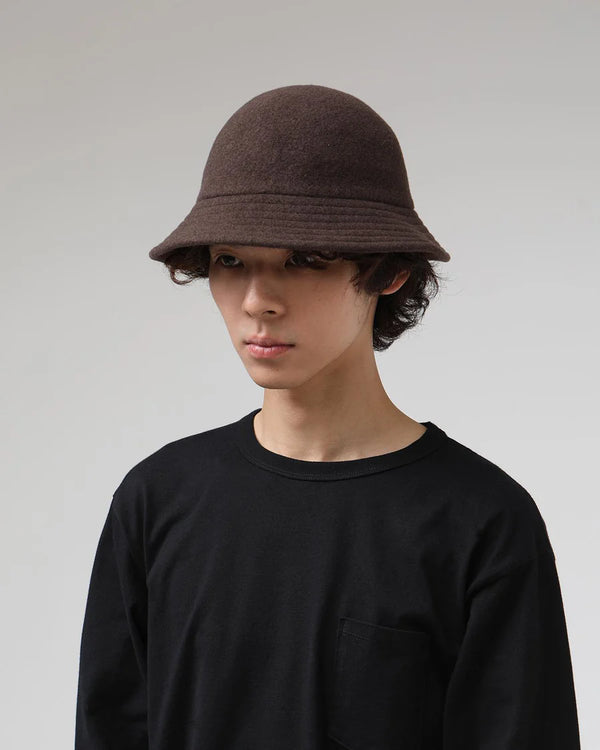 nonnative -WORKER HAT WOOL YARN- BROWN