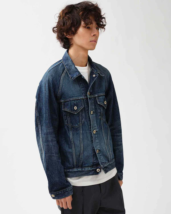 nonnative - TRUCKER BLOUSON COTTON 13.5oz DENIM VW DARK - INDIGO