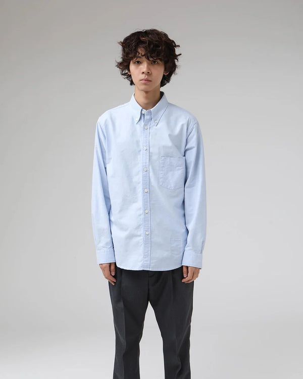 nonnative -DWELLER B.D. SHIRT COTTON OXFORD-BLUE