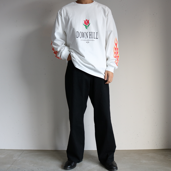 CHALLENGER -L/S DOWN HILL TEE- WHITE