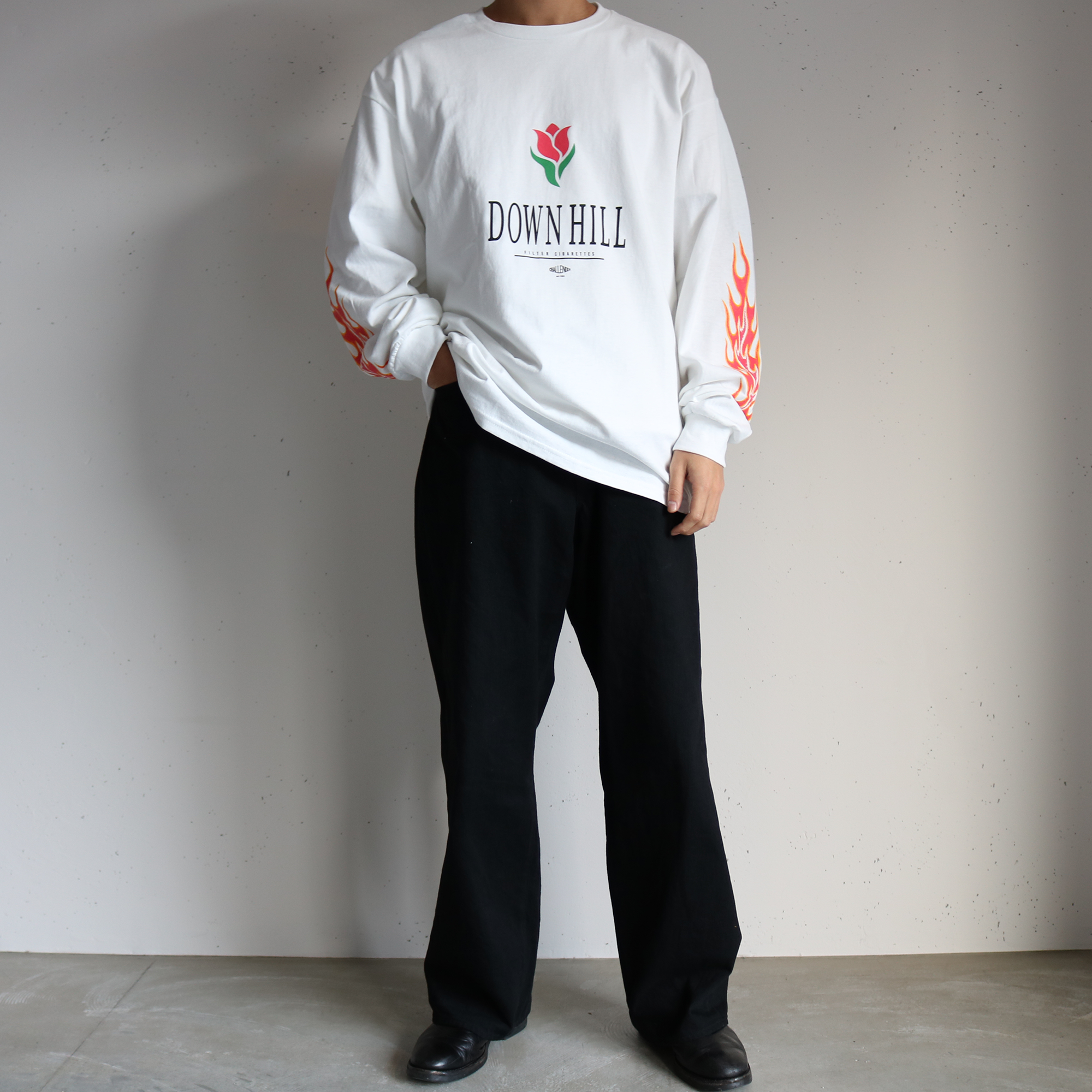 CHALLENGER （チャレンジャー）-L/S DOWN HILL TEE- WHITE – anemoscope