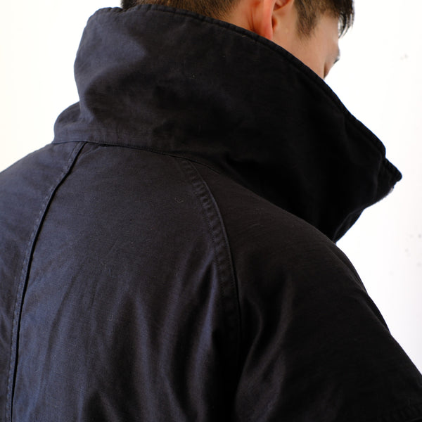 nonnative - TROOPER PUFF COAT COTTON BACKSATIN PIGMENT DYE WITH WINDSTOPPER® - BLACK