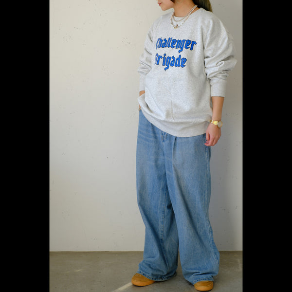 CHALLENGER - CLASSIC LOGO C/N SWEAT - GRAY