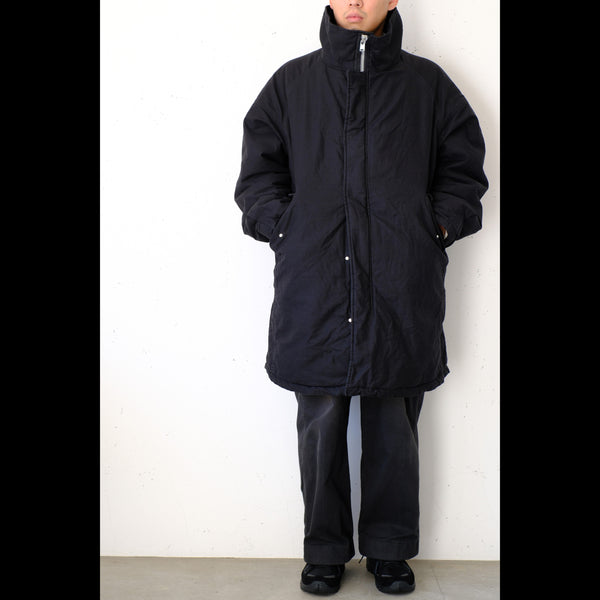 nonnative - TROOPER PUFF COAT COTTON BACKSATIN PIGMENT DYE WITH WINDSTOPPER® - BLACK