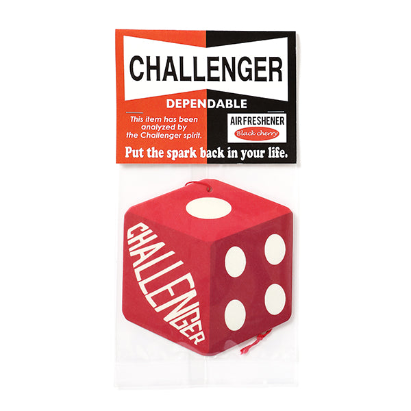 CHALLENGER -DICE CAR TAG- RED (BLACK CHERRY)
