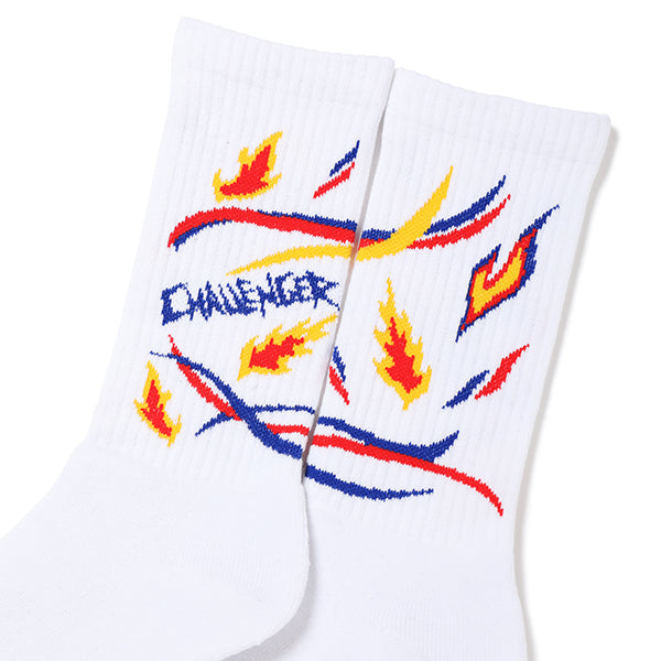 CHALLENGER FLAMES SOCKS - ソックス